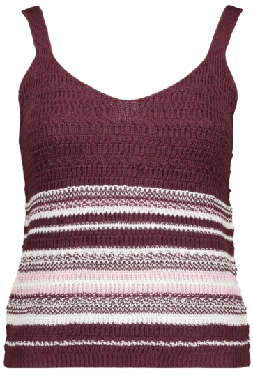 Jacqueline de Yong Top JDYTROPICA S/L V-NECK TOP KNT 15320721 Figi/CD CHALK