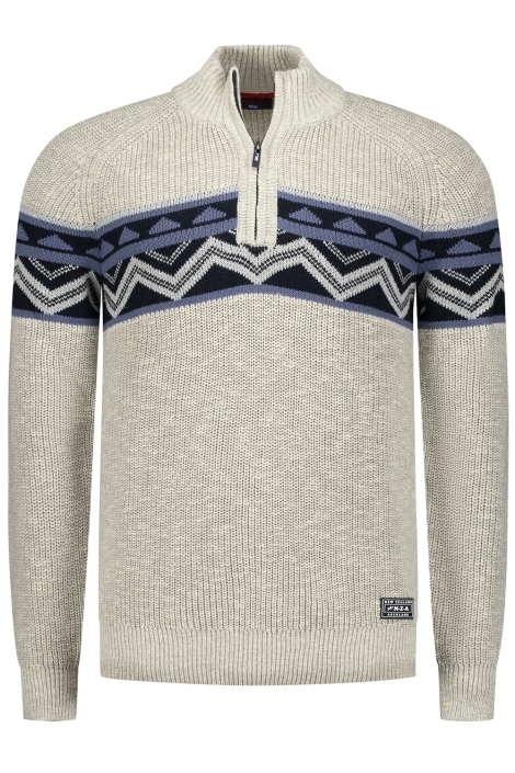 NZA beige heren trui | Vooraanzicht