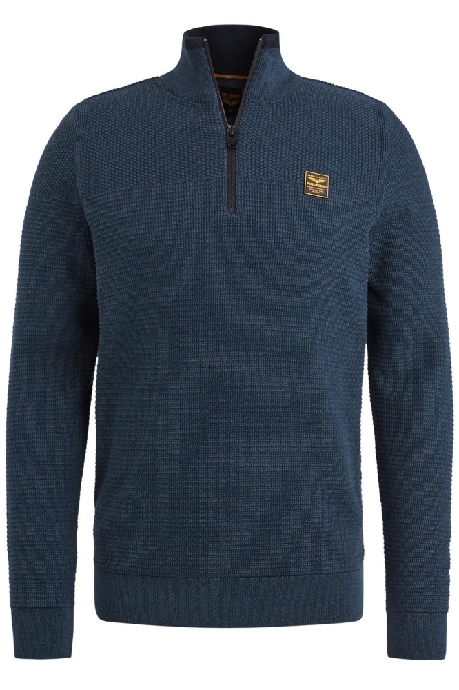 PME legend blauwe heren trui | Vooraanzicht