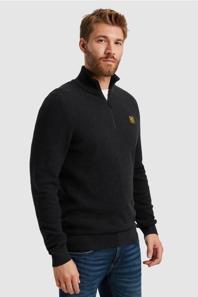 PME legend zwarte heren trui | Model vooraanzicht