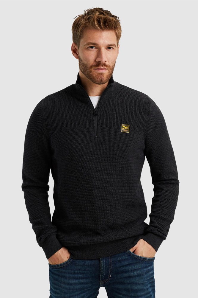 PME legend zwarte heren trui | Model vooraanzicht