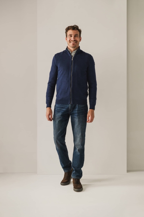 State of Art blauwe heren vest | Model