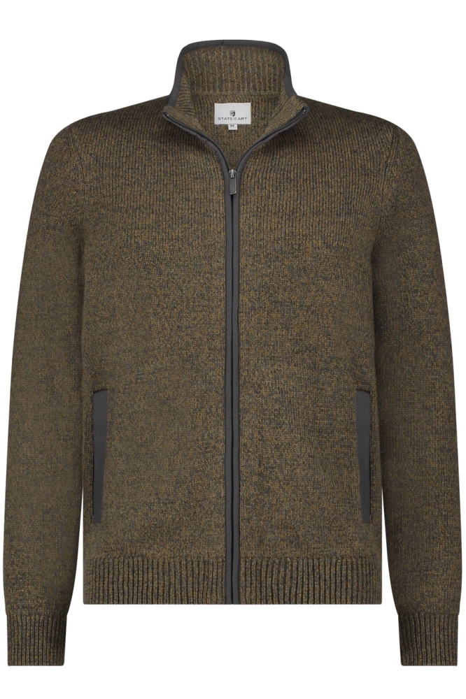 State of Art bruine heren vest | Vooraanzicht