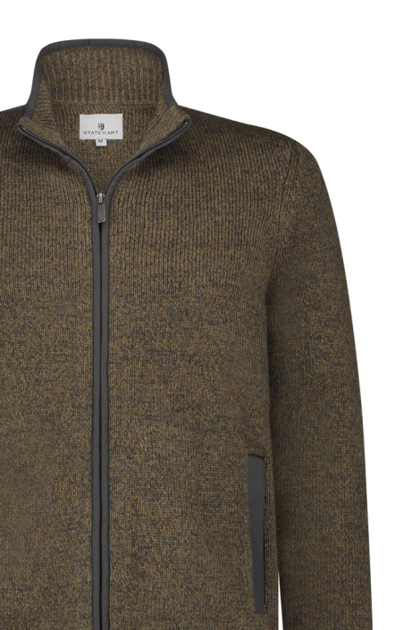 State of Art bruine heren vest | Close up