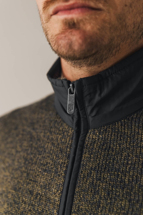 State of Art bruine heren vest | Kleurstaal