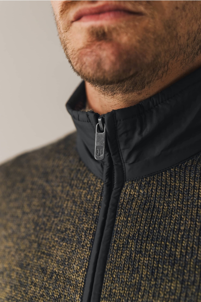 State of Art bruine heren vest | Kleurstaal