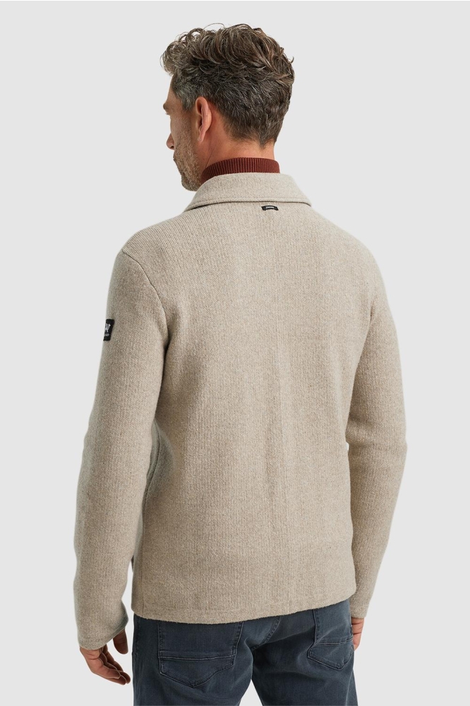 Vanguard beige heren vest | Model achteraanzicht