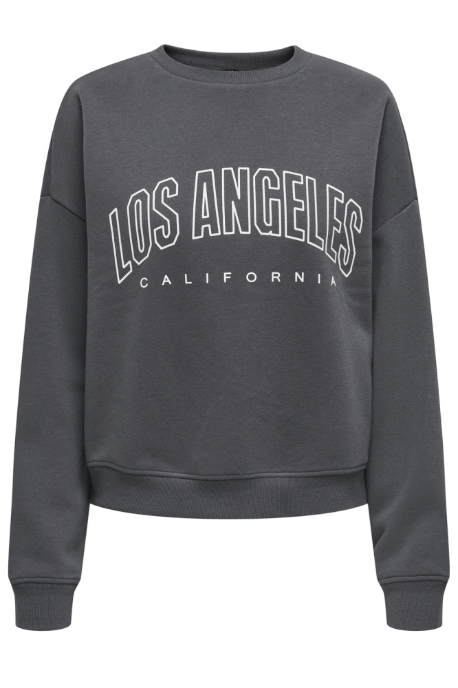 Only grijze dames sweater | Vooraanzicht