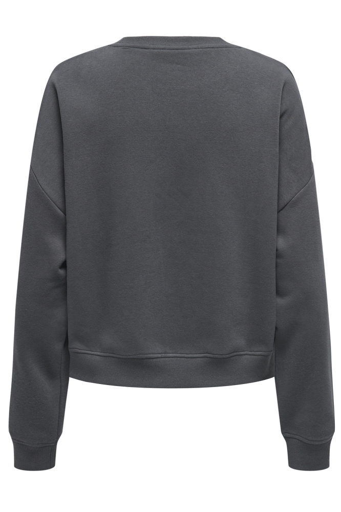 Only grijze dames sweater | Achteraanzicht