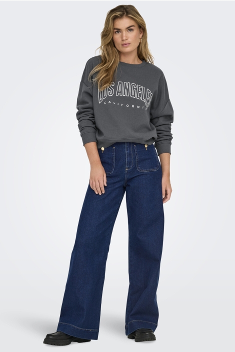 Only grijze dames sweater | Model