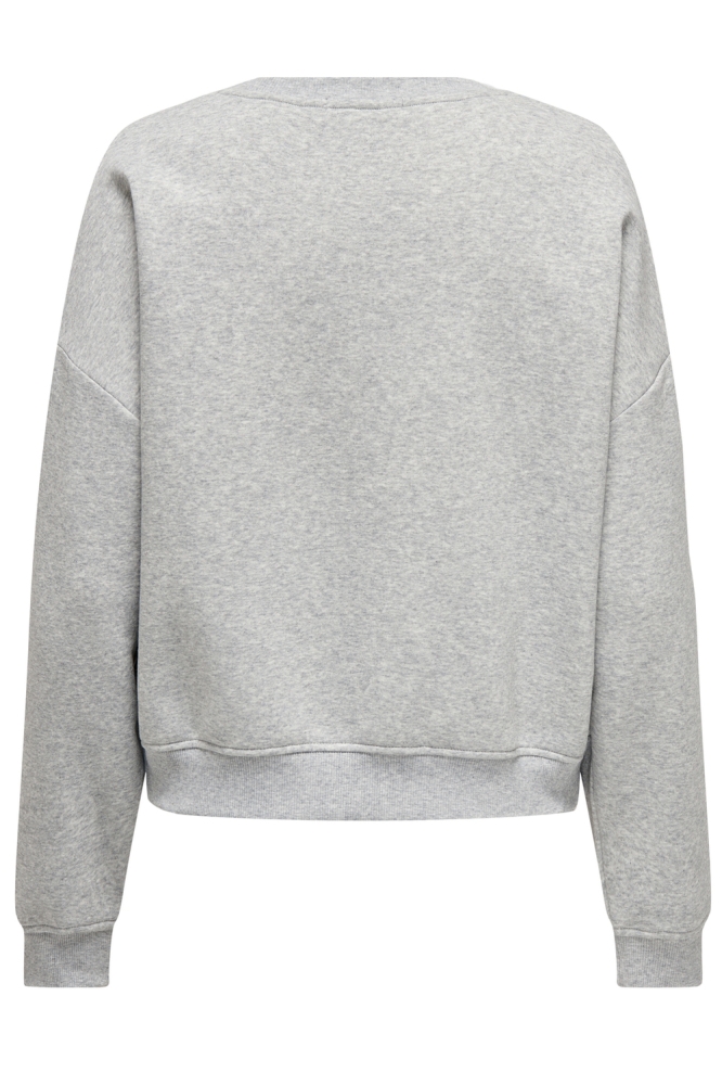 Only grijze dames sweater | Achteraanzicht