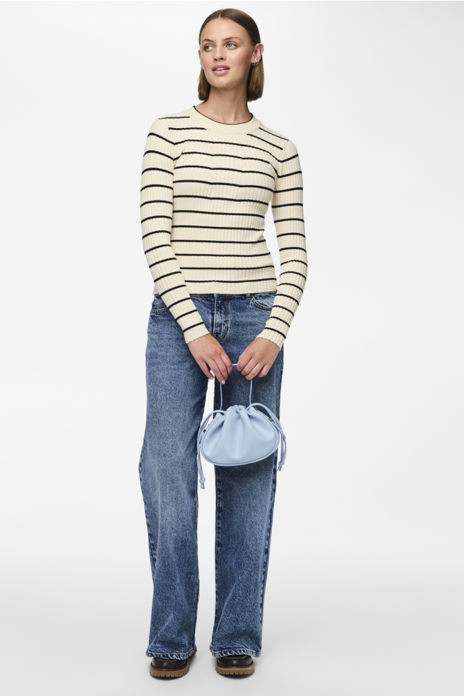 Pieces beige dames trui | Model