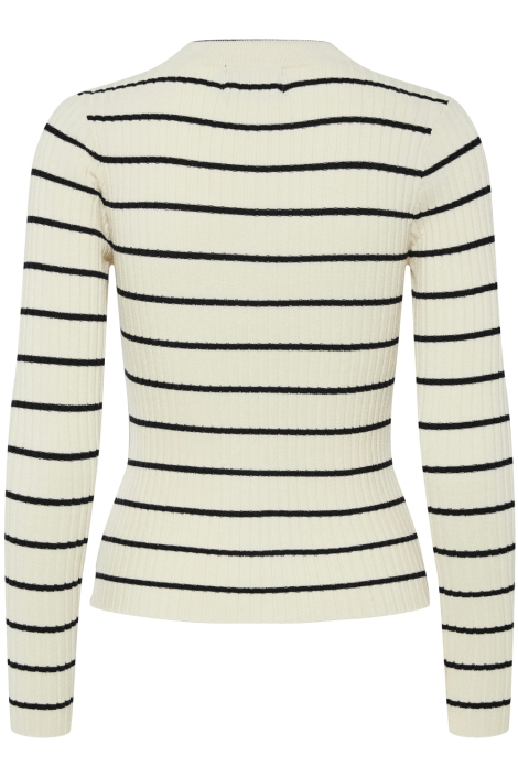 Pieces beige dames trui | Achteraanzicht