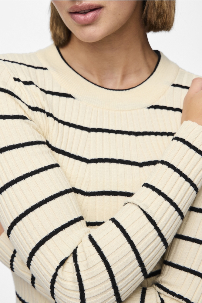 Pieces beige dames trui | Unique Selling Point