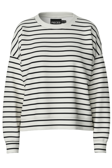 Pieces witte dames sweater | Vooraanzicht
