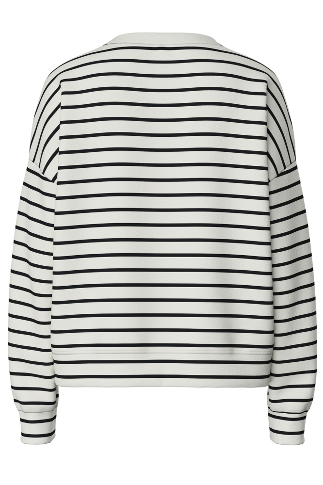 Pieces witte dames sweater | Achteraanzicht