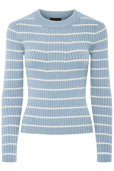 Pieces blauwe dames trui | Vooraanzicht