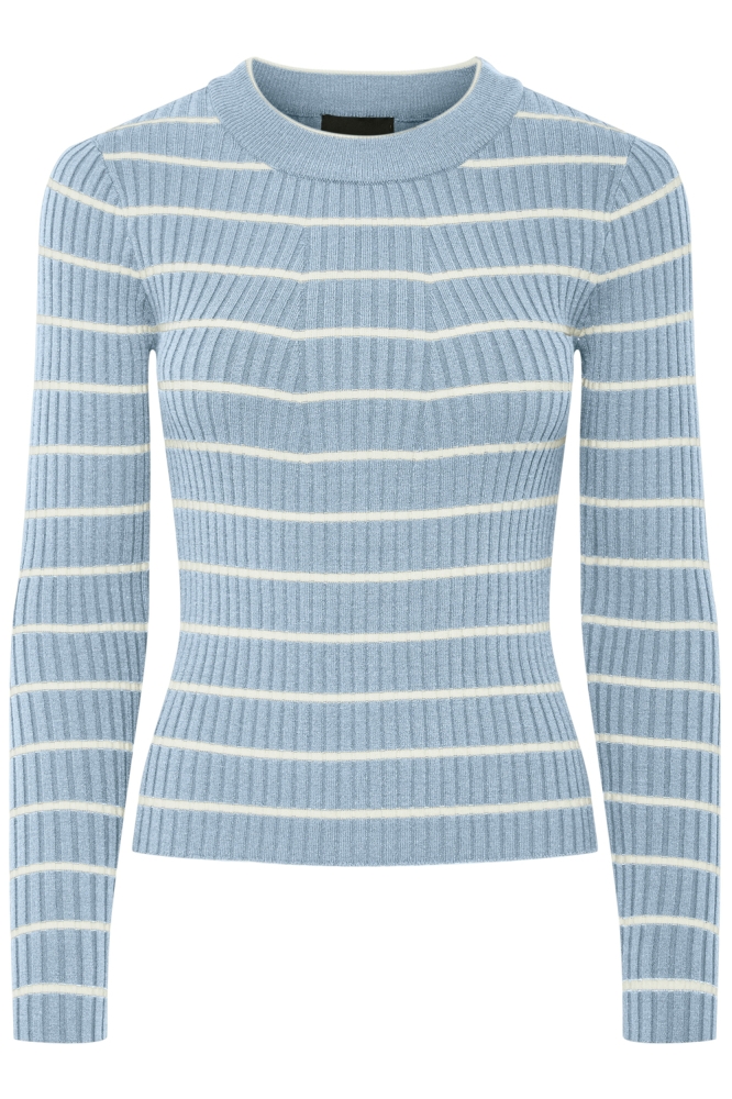 Pieces blauwe dames trui | Vooraanzicht