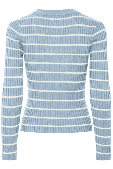Pieces blauwe dames trui | Achteraanzicht