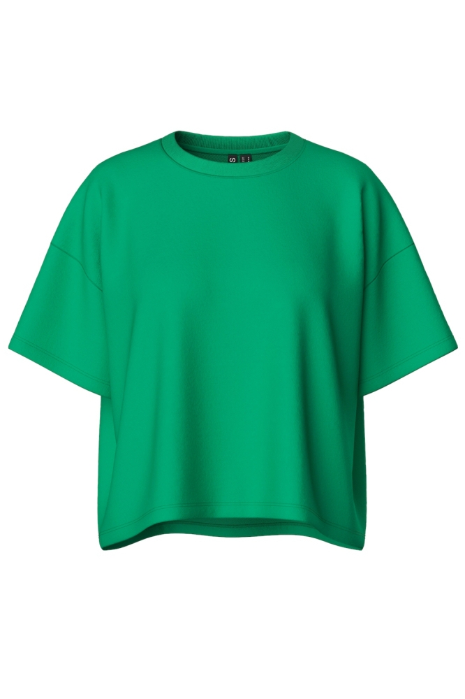 Pieces groene dames sweater | Vooraanzicht