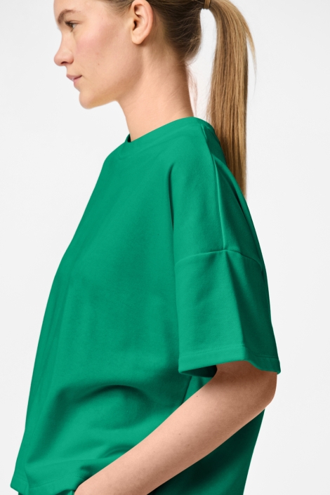 Pieces groene dames sweater | Close up