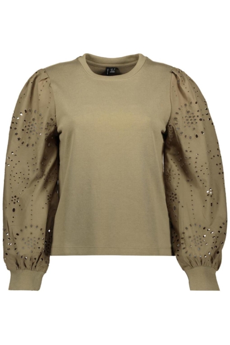 Vero Moda groene dames sweater | Vooraanzicht