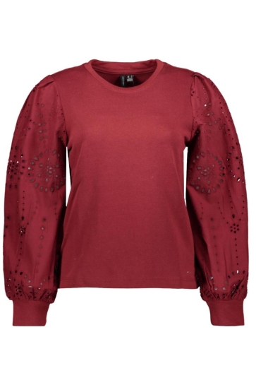 Vero Moda Trui VMDAMINE LS SWEAT BOX JRS 10329470 Syrah