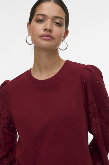 Vero Moda VMDAMINE LS SWEAT BOX JRS 10329470 Syrah