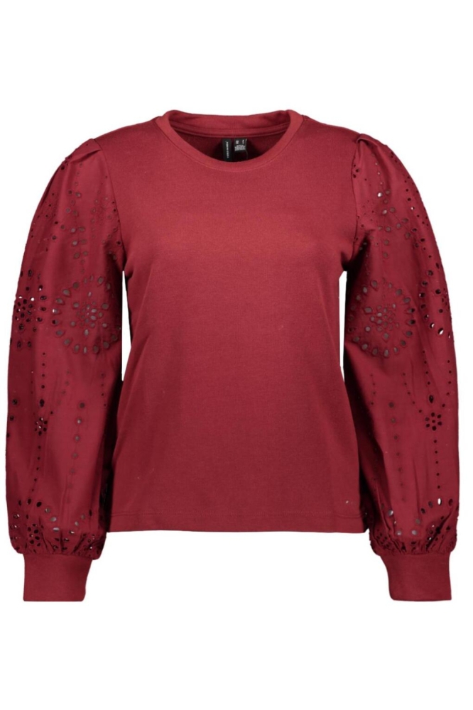 Vero Moda bordeaux dames sweater | Vooraanzicht