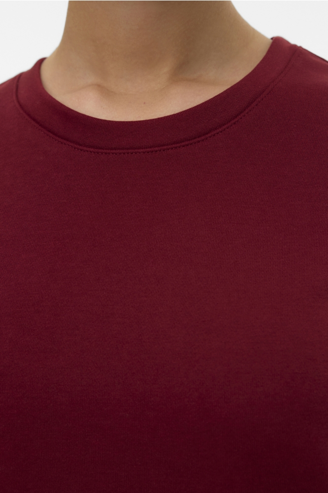 Vero Moda bordeaux dames sweater | Close up