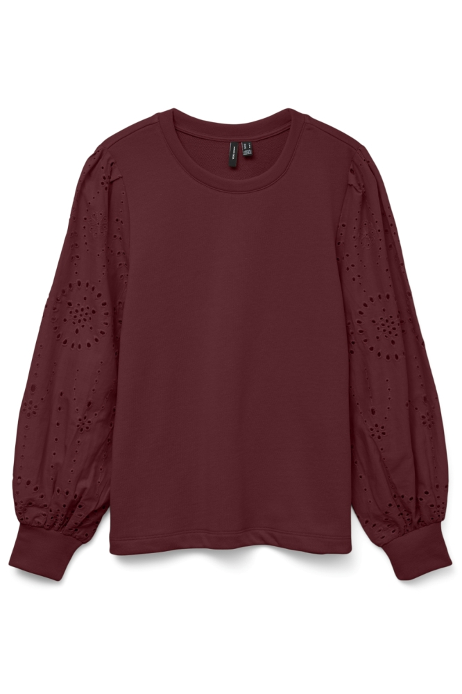 Vero Moda bordeaux dames sweater | Vooraanzicht