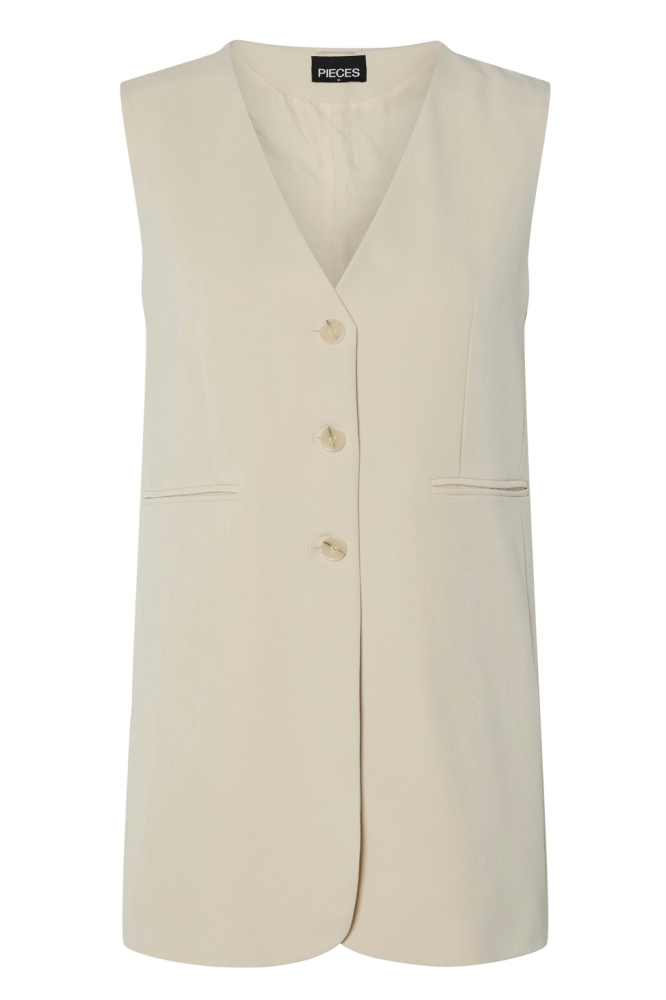 PCKAMIL SL VEST 17158171 SANDSHELL