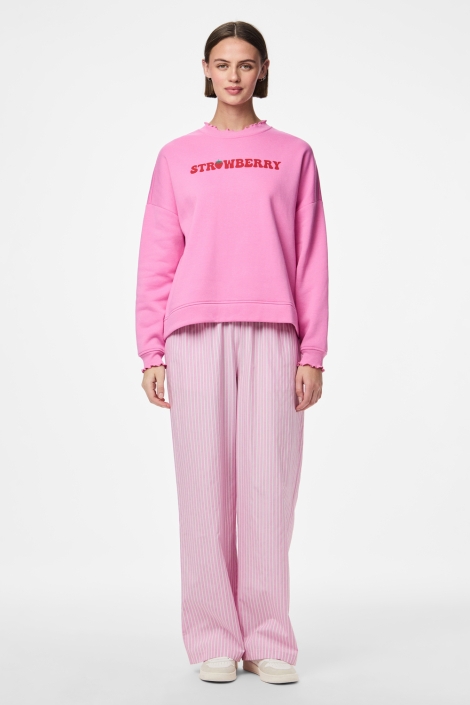 Pieces roze dames sweater | Model