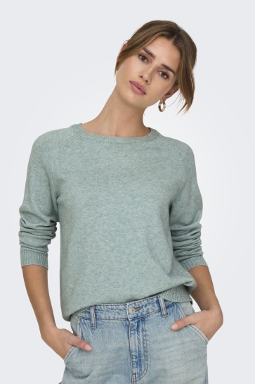 Only ONLLESLY KINGS L/S PULLOVER KNT NOO 15170427 GRAY MIST/MELANGE