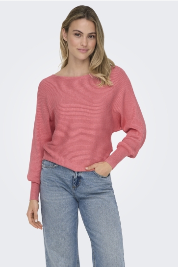 Only Trui ONLADALINE L/S SHORT PULLO KNT NOOS 15226298 Tea Rose/W. MELANGE