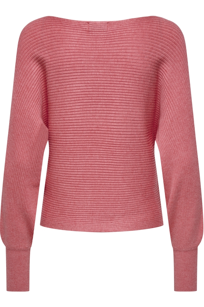 Only roze dames trui | Achteraanzicht