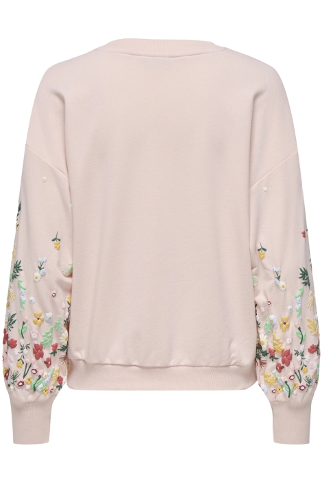 Only roze dames sweater | Achteraanzicht
