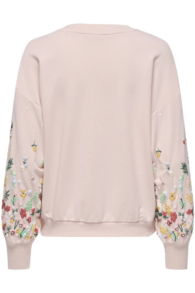 Only roze dames sweater | Achteraanzicht