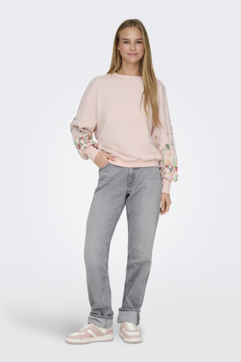 Only roze dames sweater | Model