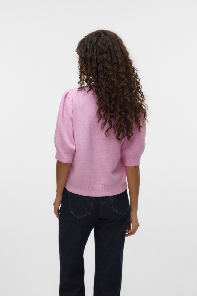 Vero Moda roze dames trui | Model achteraanzicht
