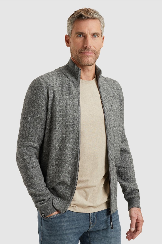 Vanguard grijze heren vest | Model vooraanzicht