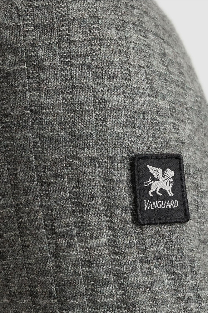 Vanguard grijze heren vest | Close up