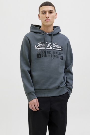Jack & Jones Trui JJELOGO SWEAT HOOD 2 COL 25/26 NOOS 12279649 Stormy Weather