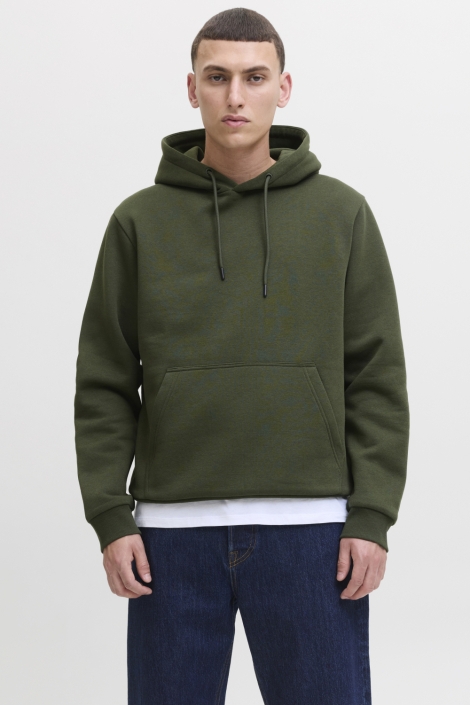 Jack & Jones groene heren sweater | Model vooraanzicht