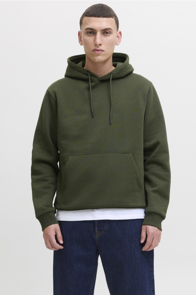 Jack & Jones groene heren sweater | Model vooraanzicht