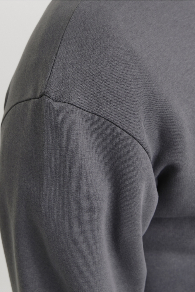 Jack & Jones grijze heren sweater | Close up