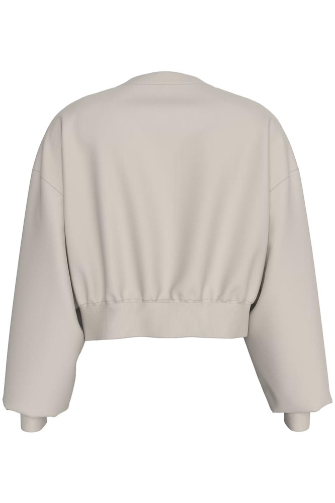 Calvin Klein ecru dames sweater | Achteraanzicht