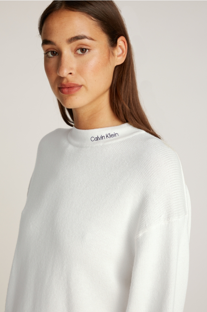 Calvin Klein ecru dames trui | Close up