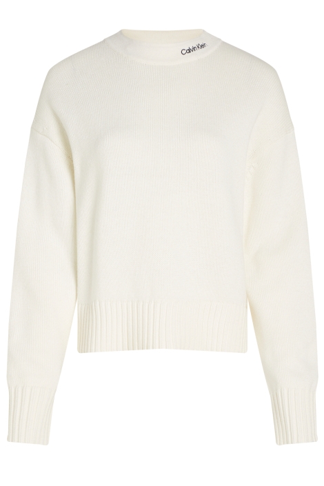 Calvin Klein ecru dames trui | Vooraanzicht