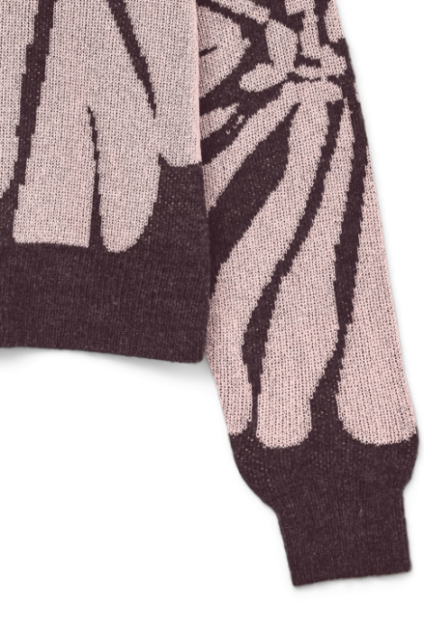 Vero Moda bordeaux dames trui | Close up